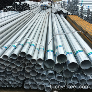 ASTM A106 GR B Pipe en acier soudé galvanisé